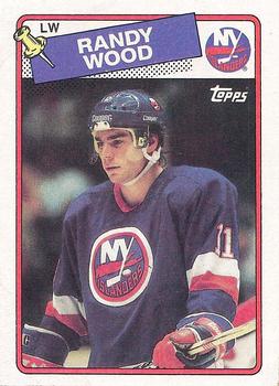 #140 Randy Wood - New York Islanders - 1988-89 Topps Hockey