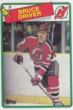 #157 Bruce Driver - New Jersey Devils - 1988-89 Topps Hockey
