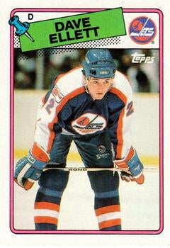 #167 Dave Ellett - Winnipeg Jets - 1988-89 Topps Hockey