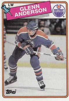 #189 Glenn Anderson - Edmonton Oilers - 1988-89 Topps Hockey