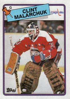 #25 Clint Malarchuk - Washington Capitals - 1988-89 Topps Hockey