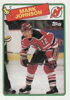 #45 Mark Johnson - New Jersey Devils - 1988-89 Topps Hockey