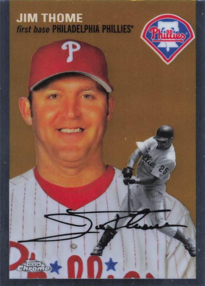 #486 Jim Thome - Philadelphia Phillies - 2023 Topps Chrome Platinum Anniversary Baseball