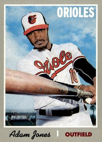 #486 Adam Jones - Baltimore Orioles - 2019 Topps Heritage Baseball