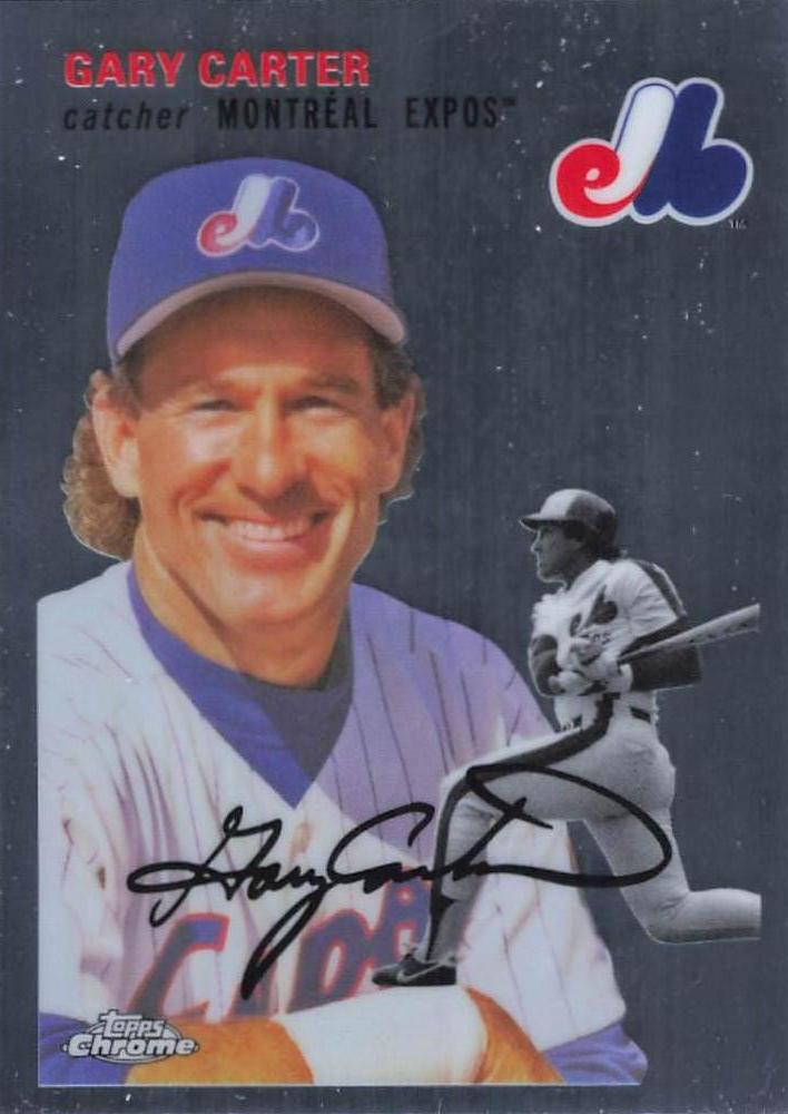 #487 Gary Carter - Montreal Expos - 2023 Topps Chrome Platinum Anniversary Baseball