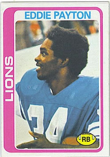 #487 Eddie Payton - Detroit Lions - 1978 Topps Football