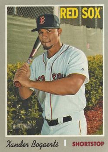 #487 Xander Bogaerts - Boston Red Sox - 2019 Topps Heritage Baseball