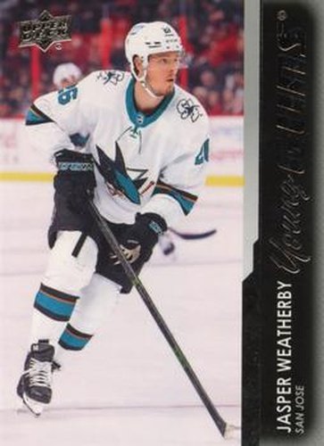 #487 Jasper Weatherby - San Jose Sharks - 2021-22 Upper Deck Hockey