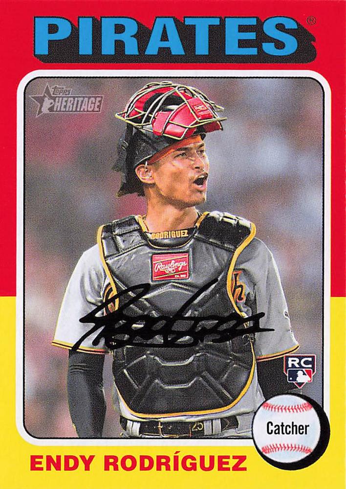 #488 Endy Rodríguez - Pittsburgh Pirates - 2024 Topps Heritage Baseball