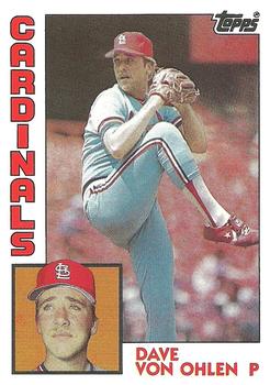 #489 Dave Von Ohlen - St. Louis Cardinals - 1984 Topps Baseball