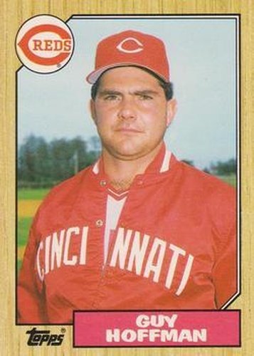 #48T Guy Hoffman - Cincinnati Reds - 1987 Topps Traded Baseball