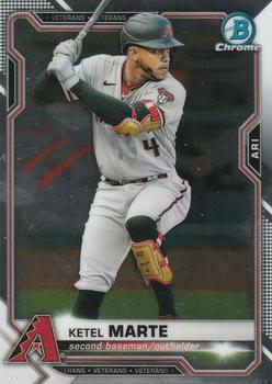 #48 Ketel Marte - Arizona Diamondbacks - 2021 Bowman Chrome Baseball