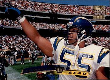 #48 Junior Seau - San Diego Chargers - 1996 Stadium Club Football