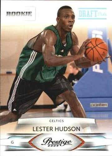 #198 Lester Hudson - Boston Celtics - 2009-10 Panini Prestige - Draft Picks Light Blue Basketball