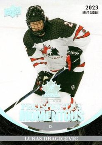 #PM-48 Lukas Dragicevic - Canada - 2023 Upper Deck Team Canada Juniors - Prospectus Momentous Hockey