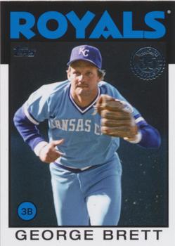 #86B-48 George Brett - Kansas City Royals - 2021 Topps - 1986 Topps Baseball 35th Anniversary Series One Baseball
