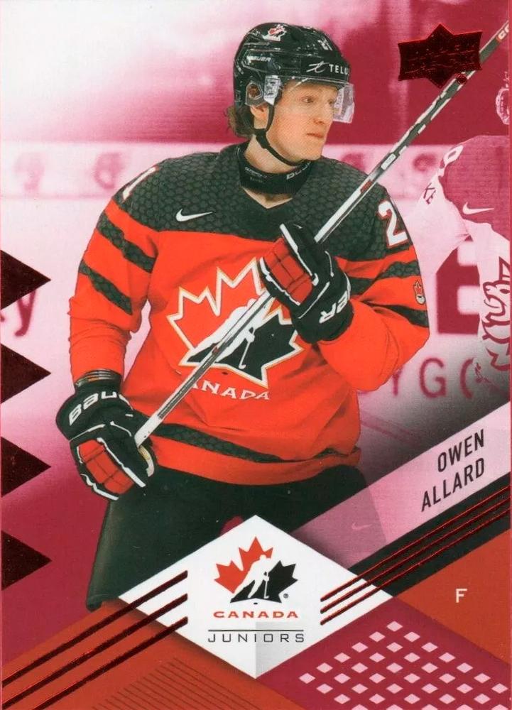 #48 Owen Allard - Canada - 2024 Upper Deck Team Canada Juniors - Red Foil Hockey