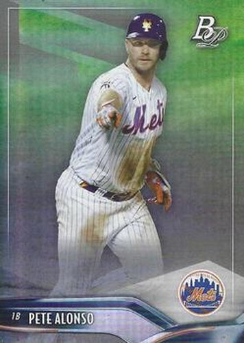 #48 Pete Alonso - New York Mets - 2021 Bowman Platinum Baseball