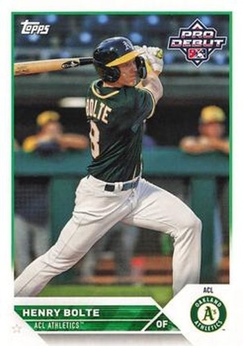 #PD-48 Henry Bolte - ACL Athletics - 2023 Topps Pro Debut Baseball