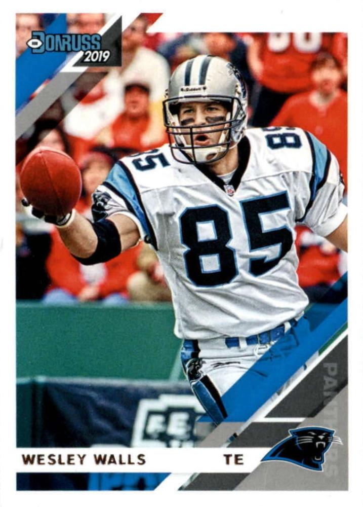 #48 Wesley Walls - Carolina Panthers - 2019 Donruss Football
