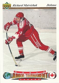 #48 Richard Matvichuk - Canada - 1991-92 Upper Deck Czech World Juniors Hockey