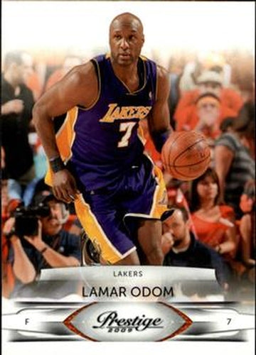 #48 Lamar Odom - Los Angeles Lakers - 2009-10 Panini Prestige Basketball