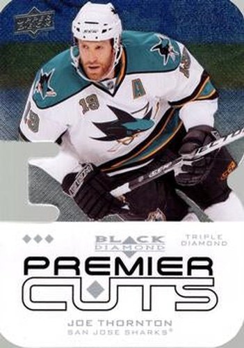 #PDC48 Joe Thornton - San Jose Sharks - 2008-09 Upper Deck Black Diamond - Premier Die Cut Hockey