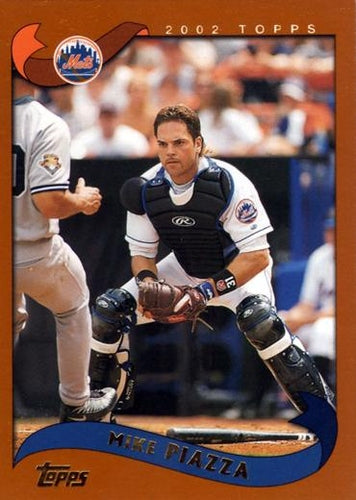 #490 Mike Piazza - New York Mets - 2002 Topps Baseball