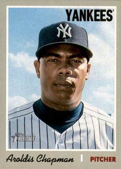 #493 Aroldis Chapman - New York Yankees - 2019 Topps Heritage Baseball