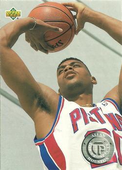 #493 Allan Houston - Detroit Pistons - 1993-94 Upper Deck Basketball