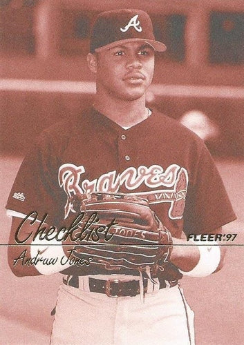 #493 Andruw Jones - Atlanta Braves - 1997 Fleer Baseball
