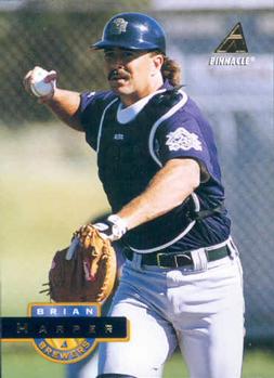 #494 Brian Harper - Milwaukee Brewers - 1994 Pinnacle Baseball