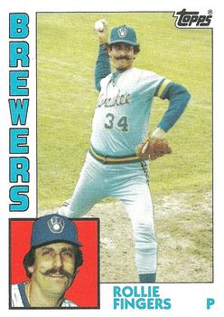 #495 Rollie Fingers - Milwaukee Brewers - 1984 Topps Baseball