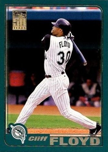 #495 Cliff Floyd - Florida Marlins - 2001 Topps Baseball