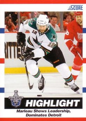 #496 Patrick Marleau - San Josearks - 2010-11 Score Hockey