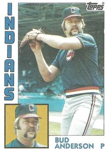 #497 Bud Anderson - Cleveland Indians - 1984 Topps Baseball