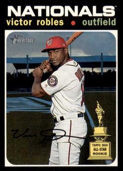 #497 Victor Robles - Washington Nationals - 2020 Topps Heritage Baseball