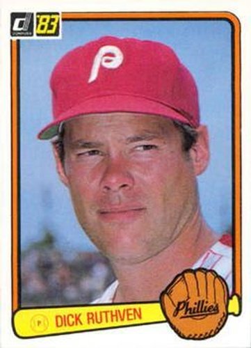#497 Dick Ruthven - Philadelphia Phillies - 1983 Donruss Baseball