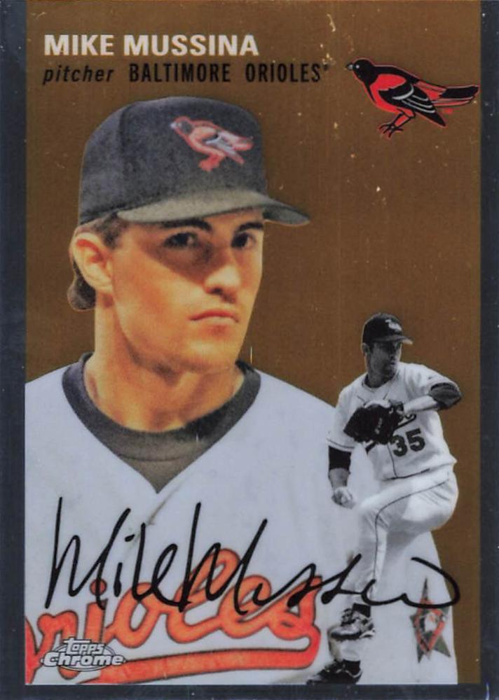 #497 Mike Mussina - Baltimore Orioles - 2023 Topps Chrome Platinum Anniversary Baseball