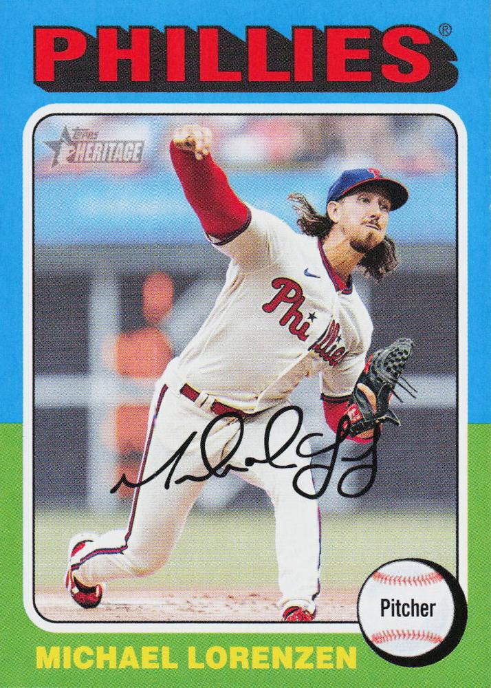 #497 Michael Lorenzen - Philadelphia Phillies - 2024 Topps Heritage Baseball