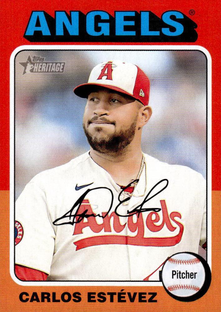 #498 Carlos Estévez - Los Angeles Angels - 2024 Topps Heritage Baseball