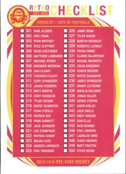 #499 Checklist: 301-400 - 2013-14 O-Pee-Chee - Retro Hockey