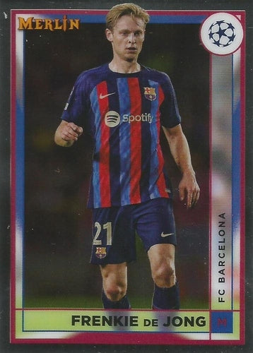 #49 Frenkie de Jong - FC Barcelona - 2022-23 Merlin Chrome UEFA Club Competitions Soccer