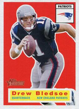 #49 Drew Bledsoe - New England Patriots - 2001 Topps Heritage Football