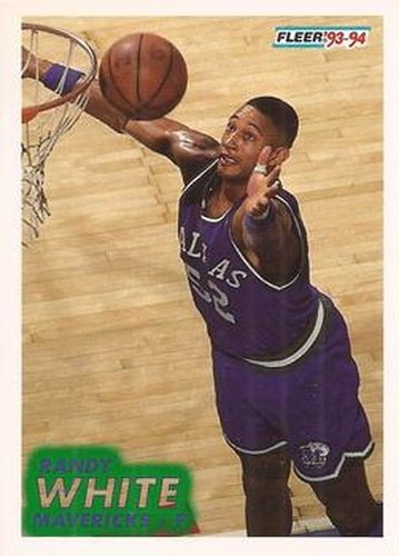 #49 Randy White - Dallas Mavericks - 1993-94 Fleer Basketball
