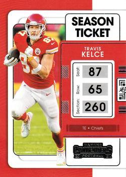 #49 Travis Kelce - Kansas City Chiefs - 2021 Panini Contenders Football
