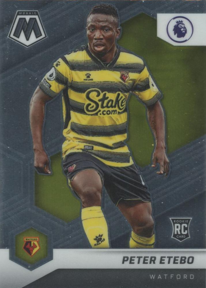 #49 Peter Etebo - Watford - 2021-22 Panini Mosaic Premier League Soccer