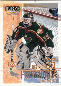 #49 Manny Fernandez - Minnesota Wild - 2001-02 Upper Deck Playmakers Hockey