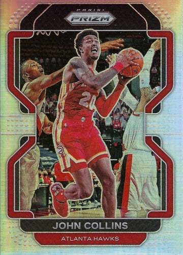 #49 John Collins - Atlanta Hawks - 2021-22 Panini Prizm - Silver Basketball