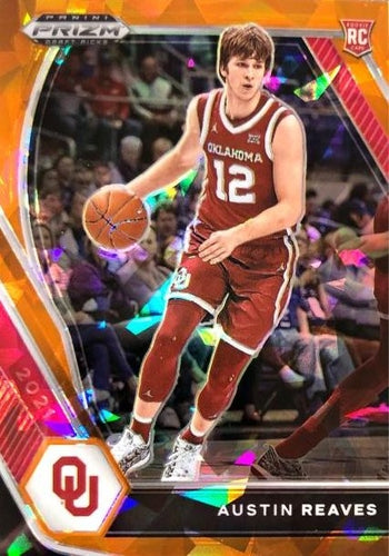 #49 Austin reaves - Oklahoma Sooners - 2021 Panini Prizm Draft Picks - Orange Ice Basketball